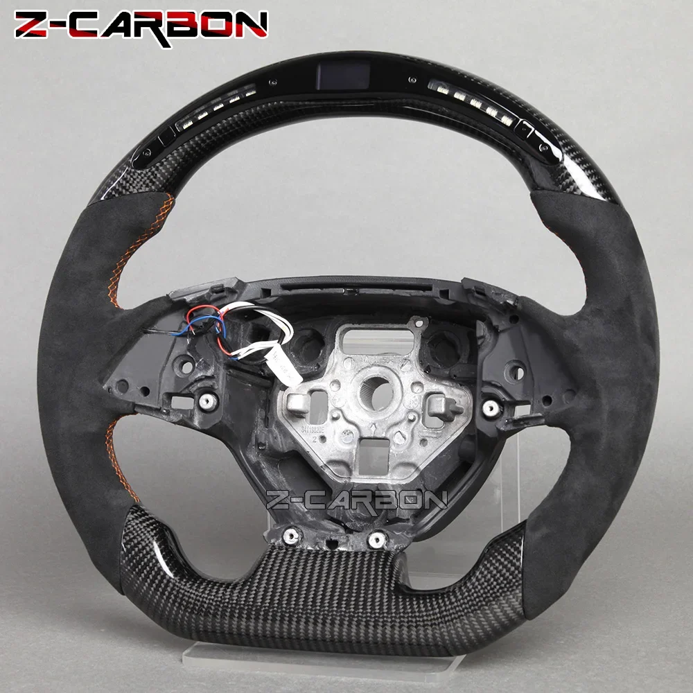 For Chevrolet Camaro Corvette C7 SS ZL1 RPM LED Steering Wheel Carbon Fiber Racing Wheel 2016-2023 Car Accessories