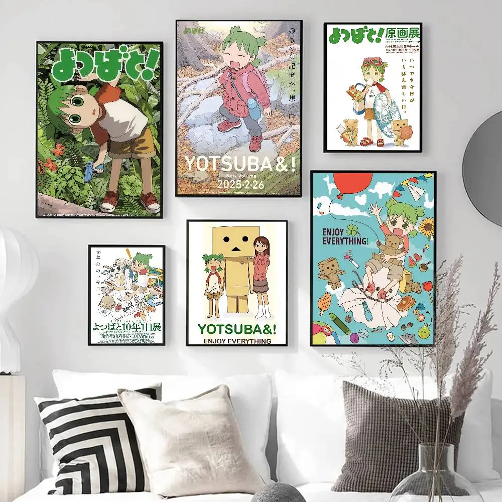 Anime Y-Yotsuba Sweet Classic Movie Posters HD Quality Poster Wall Art Painting Study Nordic Home Decor