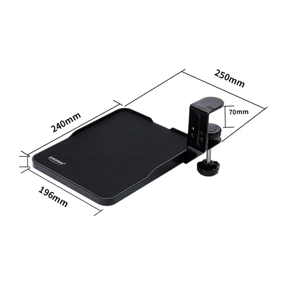 Jincomso Keyboard Mouse Tray, Rotating Tray and Mouse Pad, Can Be Used for Storage Box and Hiding Under the