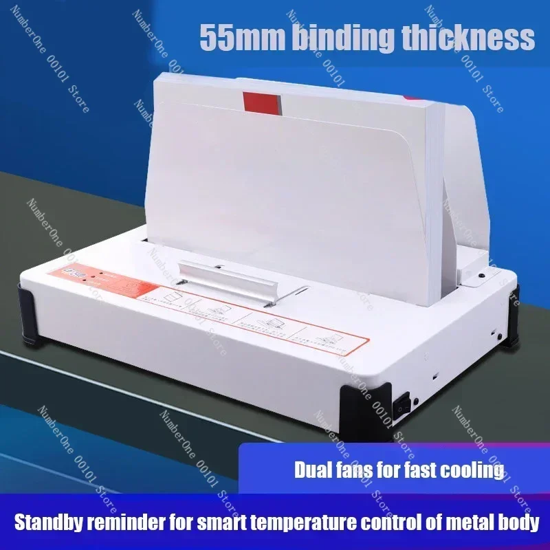 Hot Melt Binding Machine GD380 A4 Book Cover Glue Binder Electric Hot Melt Glue DIY Wireless Glue Binding Machine