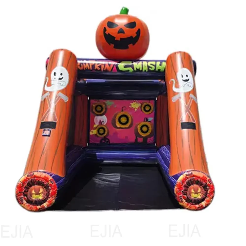 2025 لعبة رمي الفأس التفاعلية الجديدة للهالوين القابلة للنفخ، شحن جوي سريع إلى الباب، لعبة هجوم زومبي #2