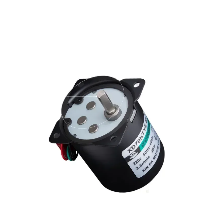 Permanent magnet synchronous motor 40W micro slow and low speed reverse rotation motor 220V AC gear reduction motor