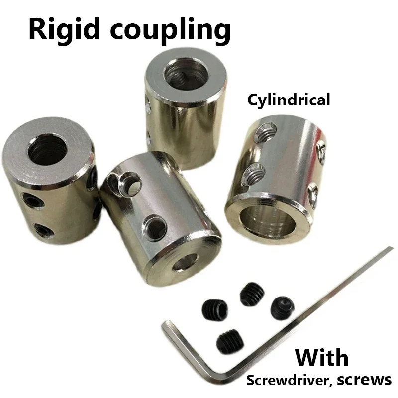 1 Pcs 45 Steel Rigid Coupling Transmission Connector Transmission Joint Aperture 4mm~12mm Motor Connector Sleeve