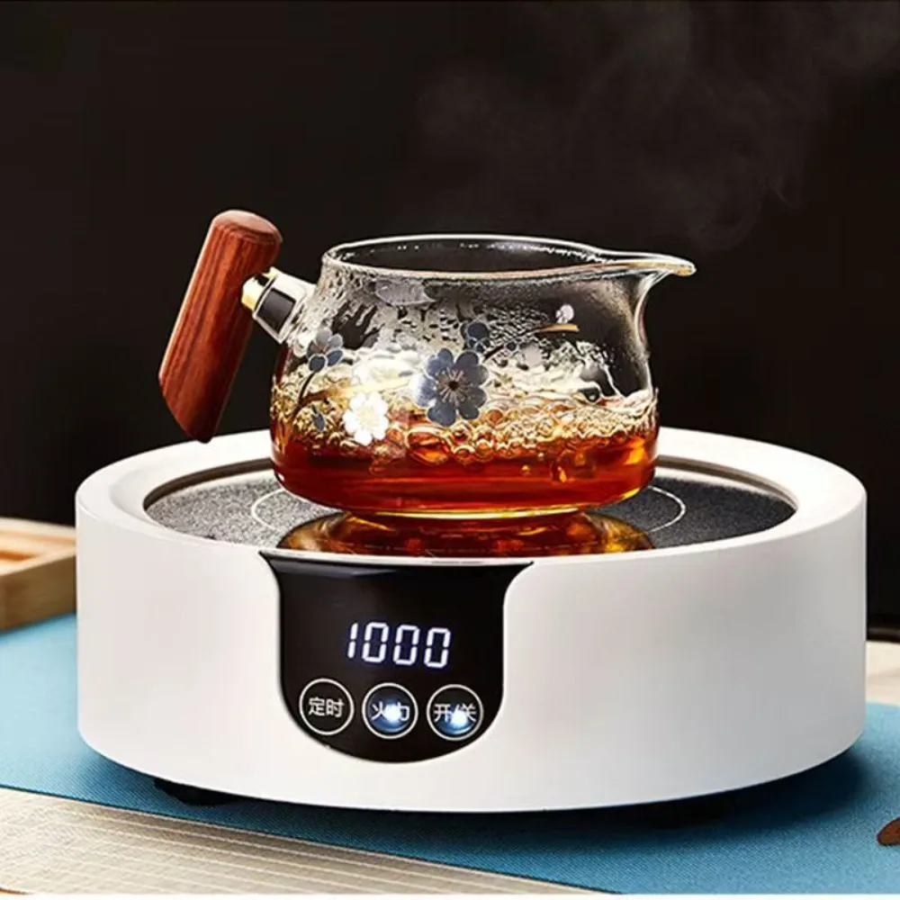 

Magpie Tea Dispenser,Plum Blossom Wood Handle Fair Cup,Wooden Handle Teapot Make Tea Dispenser,Wine Dispenser Glassware