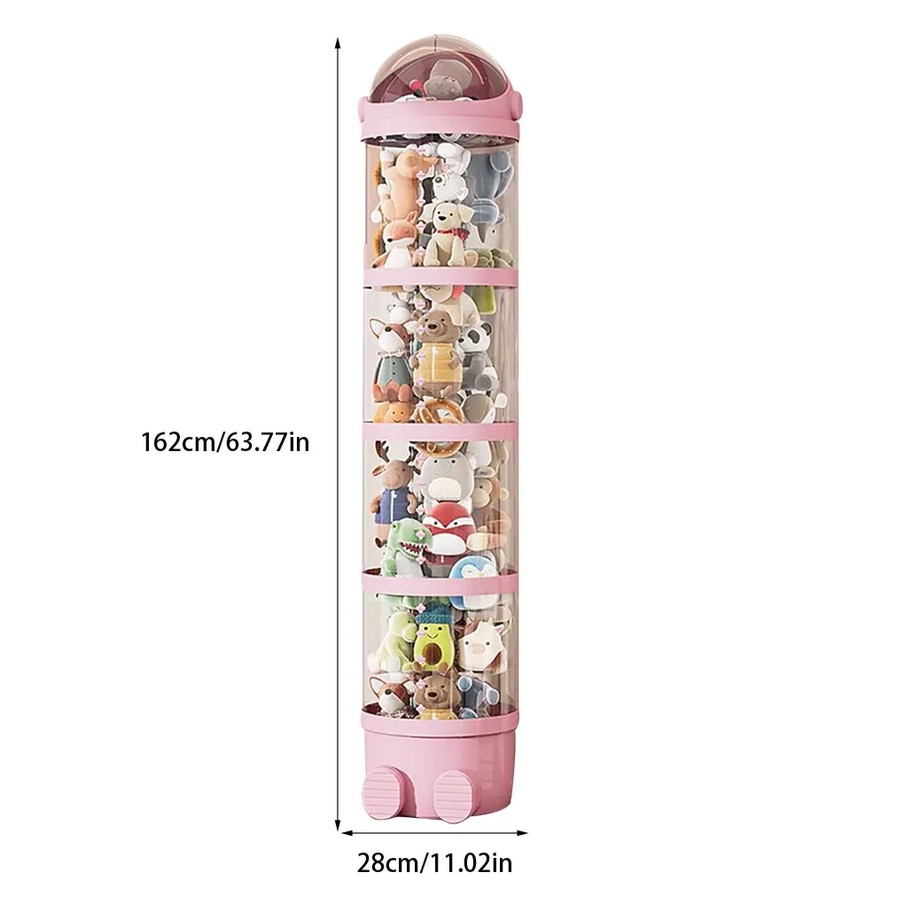 

Doll Storage Box Toys Organization Transparent Container For Storing Dolls Children's Toy Organizer Storage Bucket Display Box
