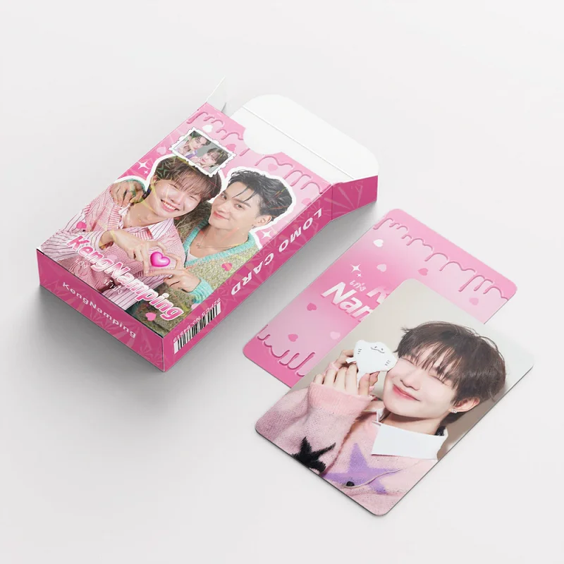 

Набор из 92 предметов Thai Star KengNamping Laser Lomo Cards - Drama CP Keng & Namping HD Photocard с мини-наклейками
