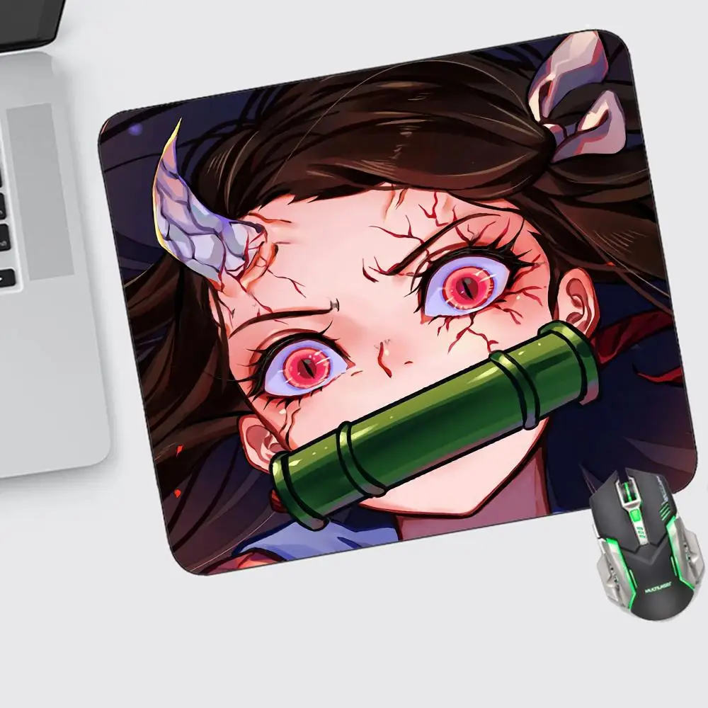 

Demon Slayer Mouse Pad Small Gaming Accessories Keyboard Computer Offices Desk Mat Pc Gamer Non-slip Rubber Mousepad