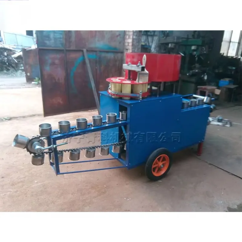 Custom Flower Seedling Potting Machine, Plant Nursery Pot Making And Bagging Machine, Non-woven Soil Filling Machine