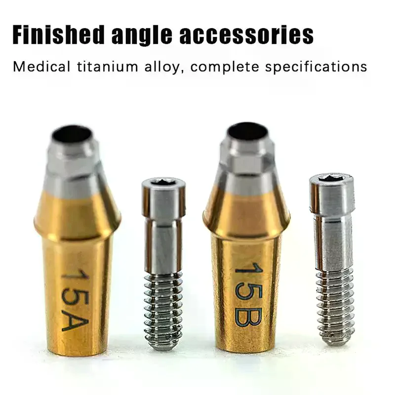 Grade 5 Titanium Angled Straight Hex Abutment With Screws For Neo Biotech Dental Restoration Precise Fit Accessories