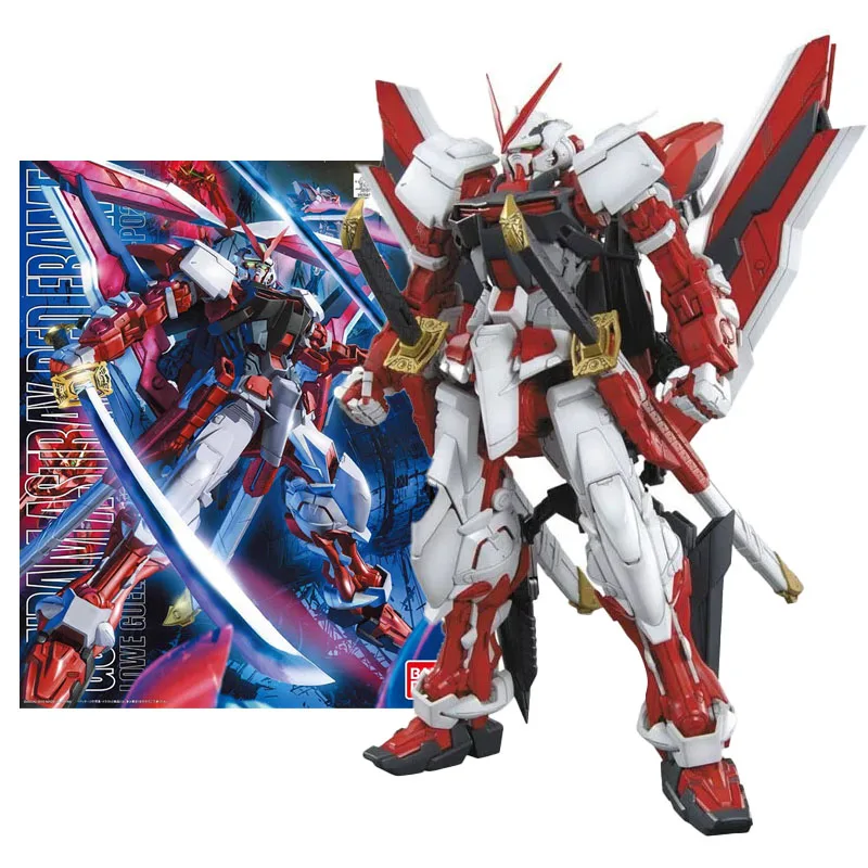 

BANDAI MG 1/100 MBF-P02 Gundam Astray Red Frame Assembly Model Action Toy Figures Assembly Plastic Model Kit Gifts for Children