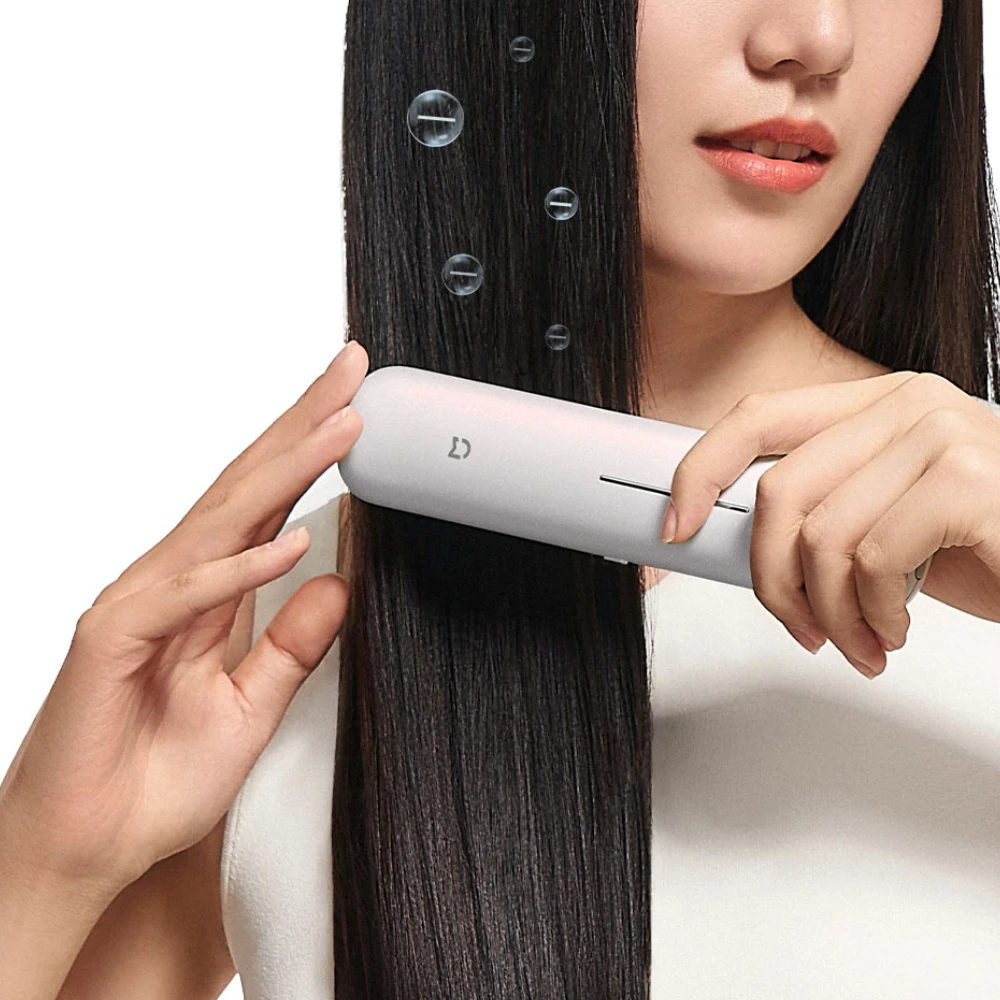 مشط شعر مستقيم لاسلكي جديد من Xiaomi Mijia بالأيونات السالبة، مشط تصفيف الشعر المحمول للعناية بالشعر لمنتجات Xiaomi المنزلية الذكية