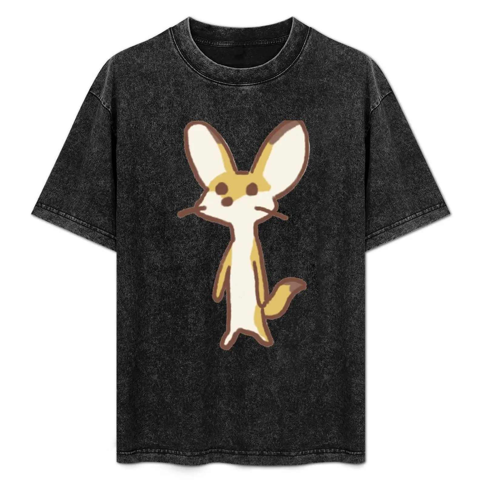 

Fennec Fox T-Shirt Breathable Basic Cotton T-Shirt