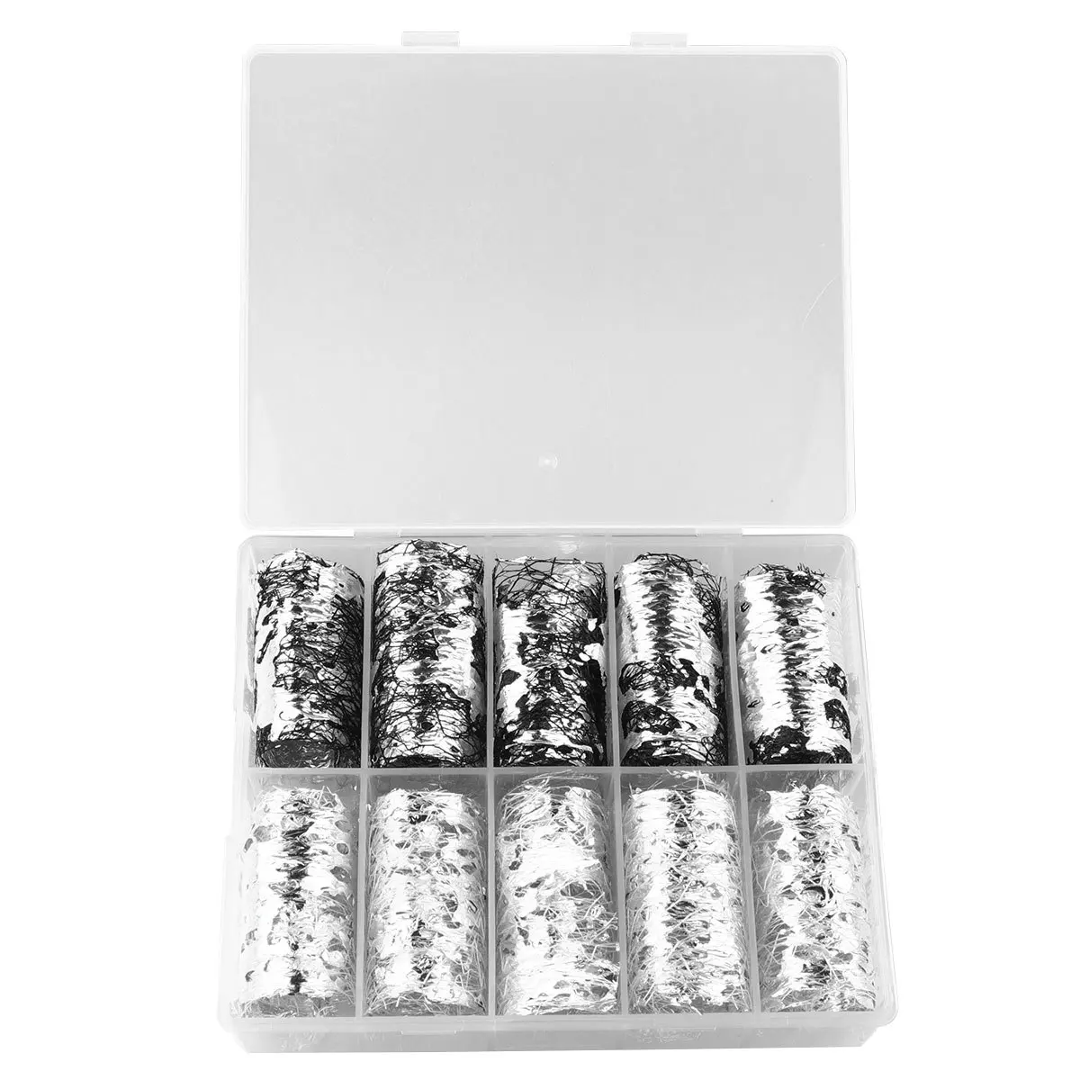 

1 Box Gold Silver Foil Line Mesh Nail Stickers Home Professional Use Party Manicure Decal Easy Apply Acrylic Gel Polish