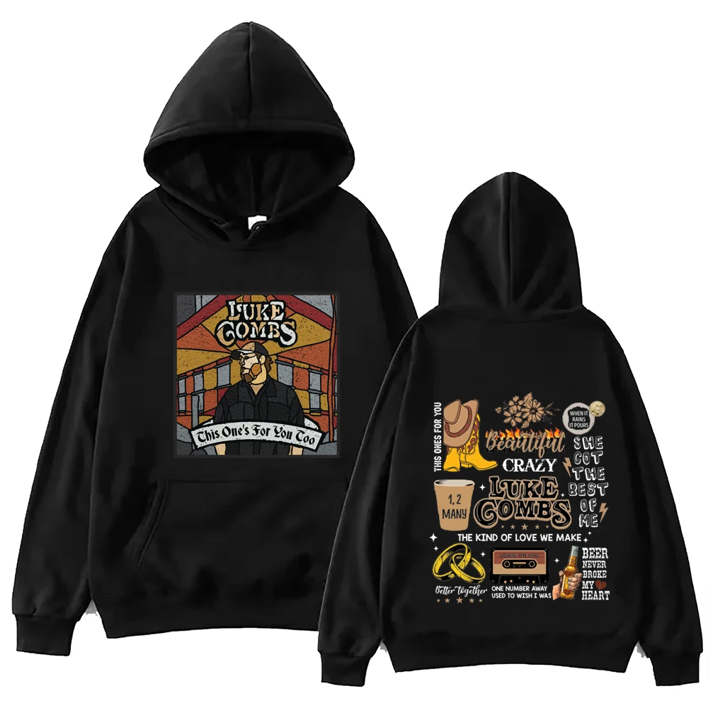 

2024 This One's for You Luke Combs Hoodie Tops Long Sleeve Sweatshirt Music Fans Gift Spring Summer Casual