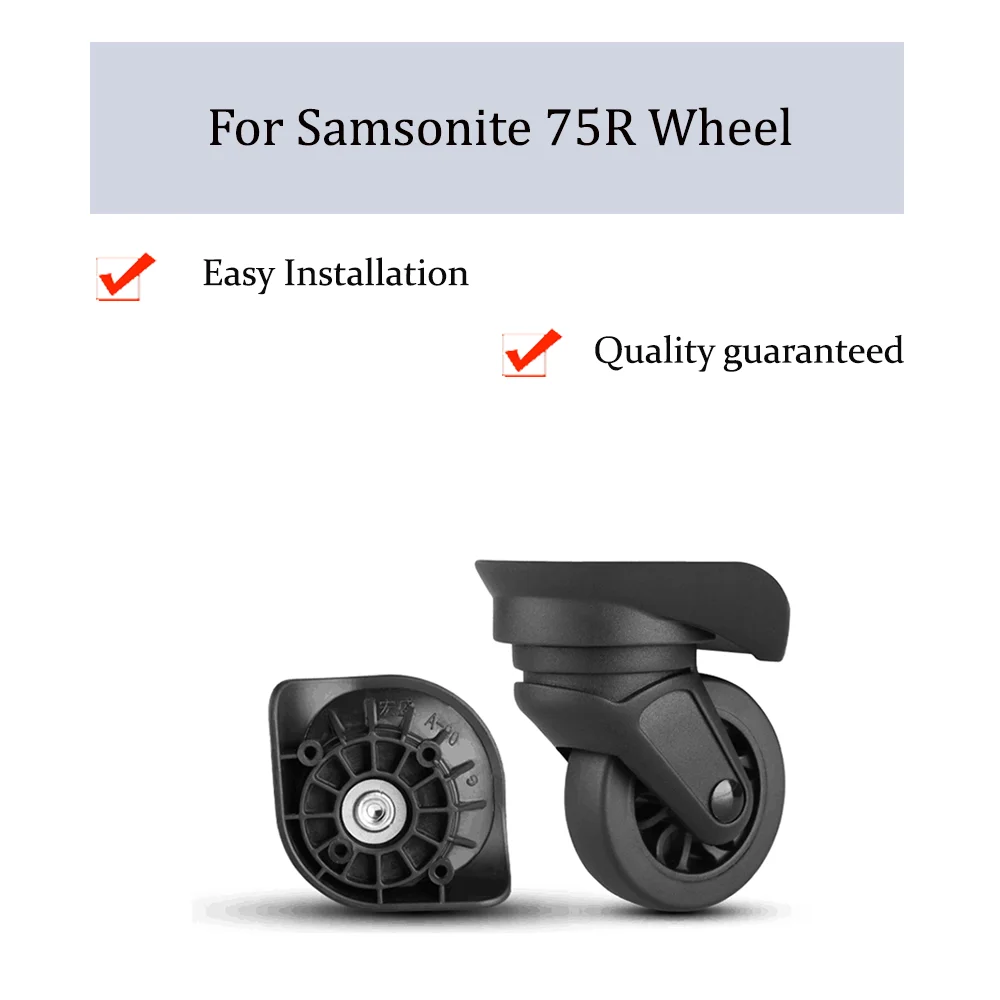 

For Samsonite 75R Universal Wheel Replacement Trolley Case Luggage Pulley Silent Smooth Shock Absorbing Accessories Caster Wheel