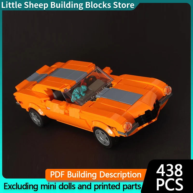 Speed Racing Car Model MOC Building Bricks Z28 Retro Sports Car Modular Technology Gifts Holiday Assemble Toys Suit Display