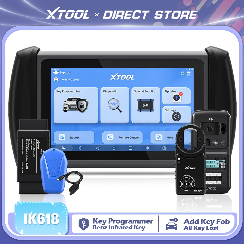 BR-XTOOL InPlus IK618 Ferramenta de Programação de Chaves IMMO, Ferramentas de Diagnóstico Automotivo, Programador de Chaves, Todas as Chaves