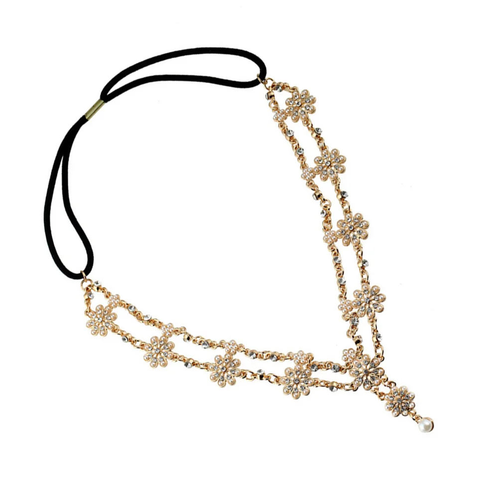 

1Pcs Hair Band for Girls Bohemian Flower Headband Elegant Chic Design Wedding Party Fashion Headdress Hair Accessories