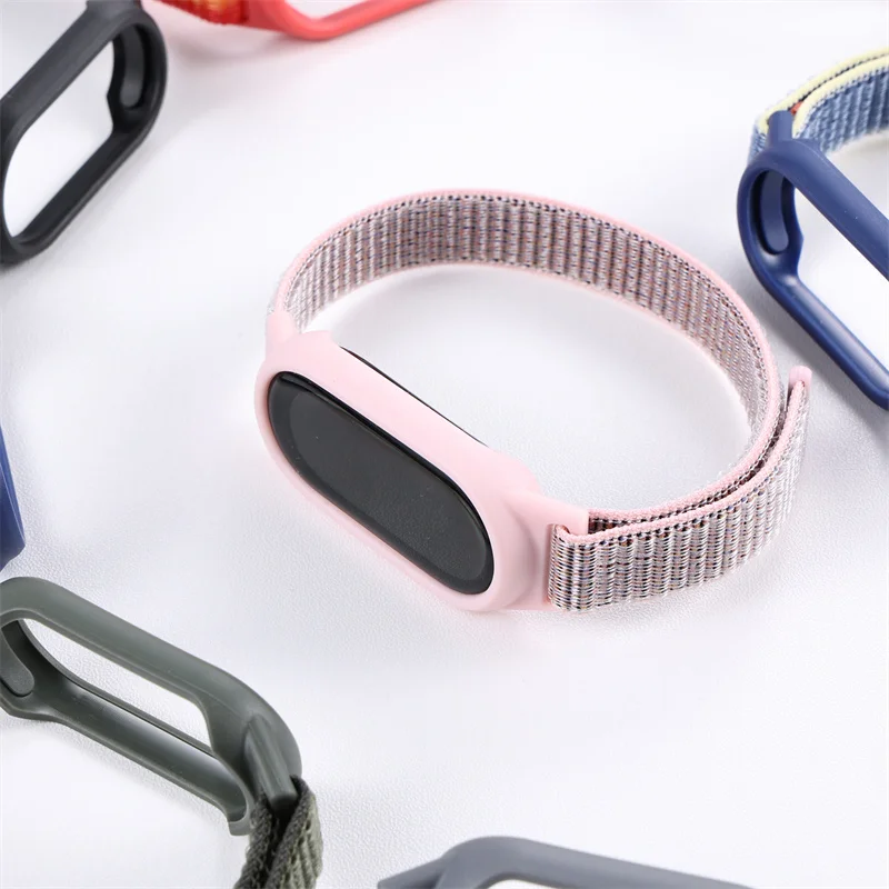 Correia de nylon para Xiaomi Mi Band 9, cinto de substituição Smartwatch, pulseira esportiva respirável, Mi Band 8