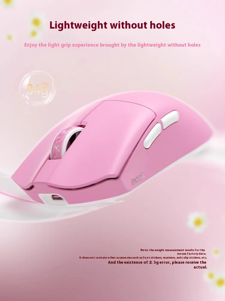Sold Out Wireless Mouse Three Mode RGB Lightweight Gaming Mouse PAW3395/PAW3950ES-KING 8K Mice Girls PC Gamer Accessory