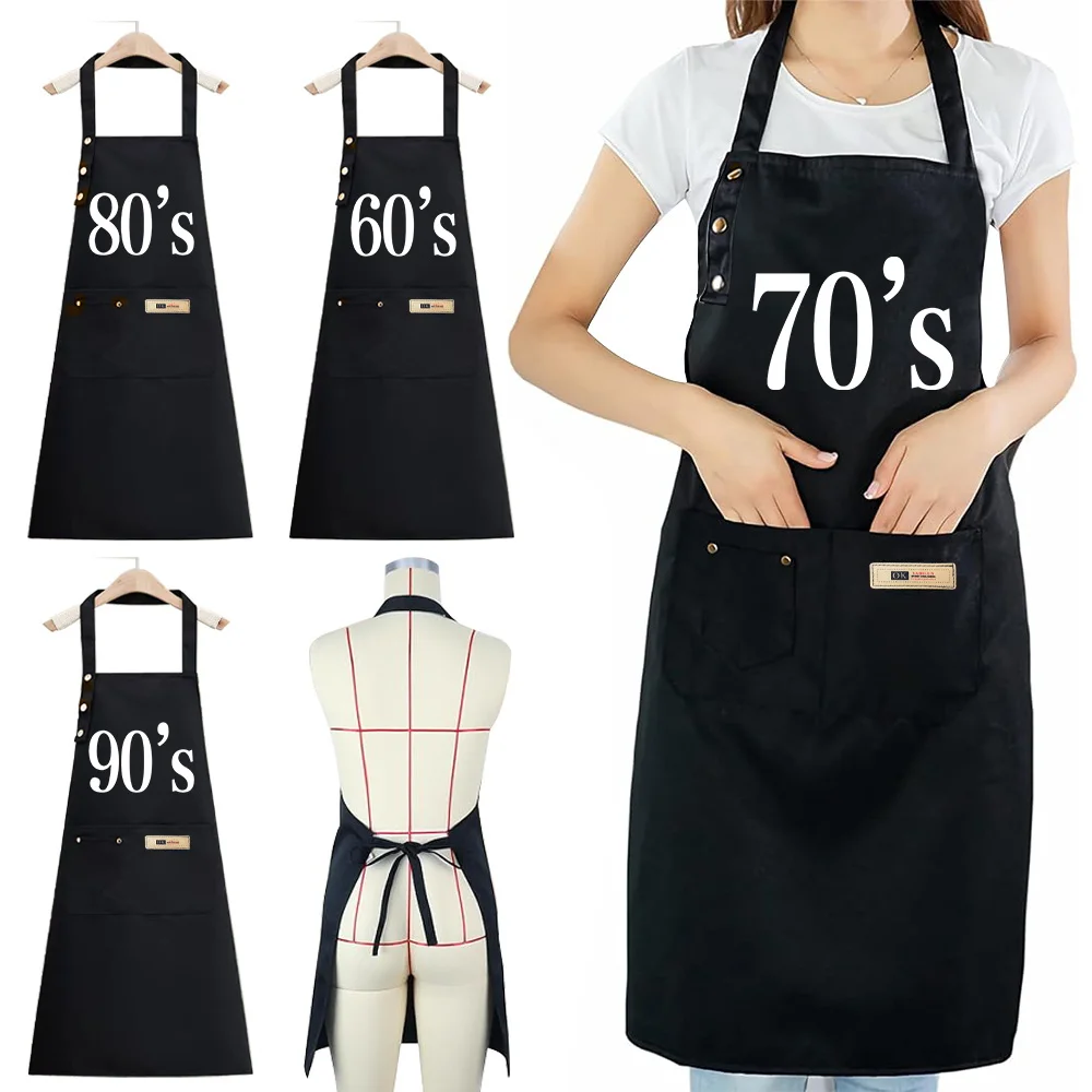 Apron Cooking, Baking, and DIY Projects,Duty, Stain-Resistant,Waterproof Adjustable Straps Serise Years Multiple Pockets