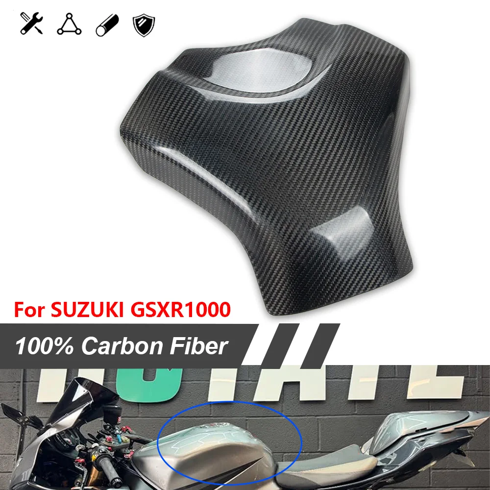 

For Suzuki K7 GSXR 1000 GSXR1000 2007 2008 Fuel Gas Tank Cover Protector Carbon Fibre Motorcycle Parts Accessories