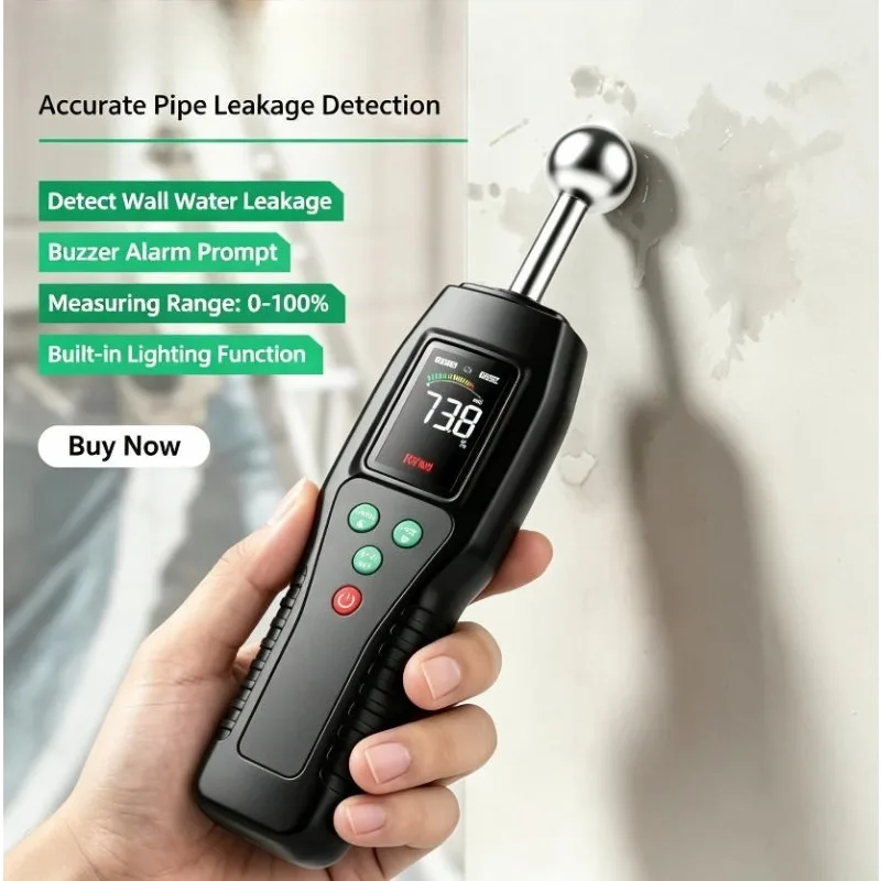 Spherical Non‑Destructive Inductive Moisture Meter High Precision Wall Wood Building Material Humidity Detector Tester