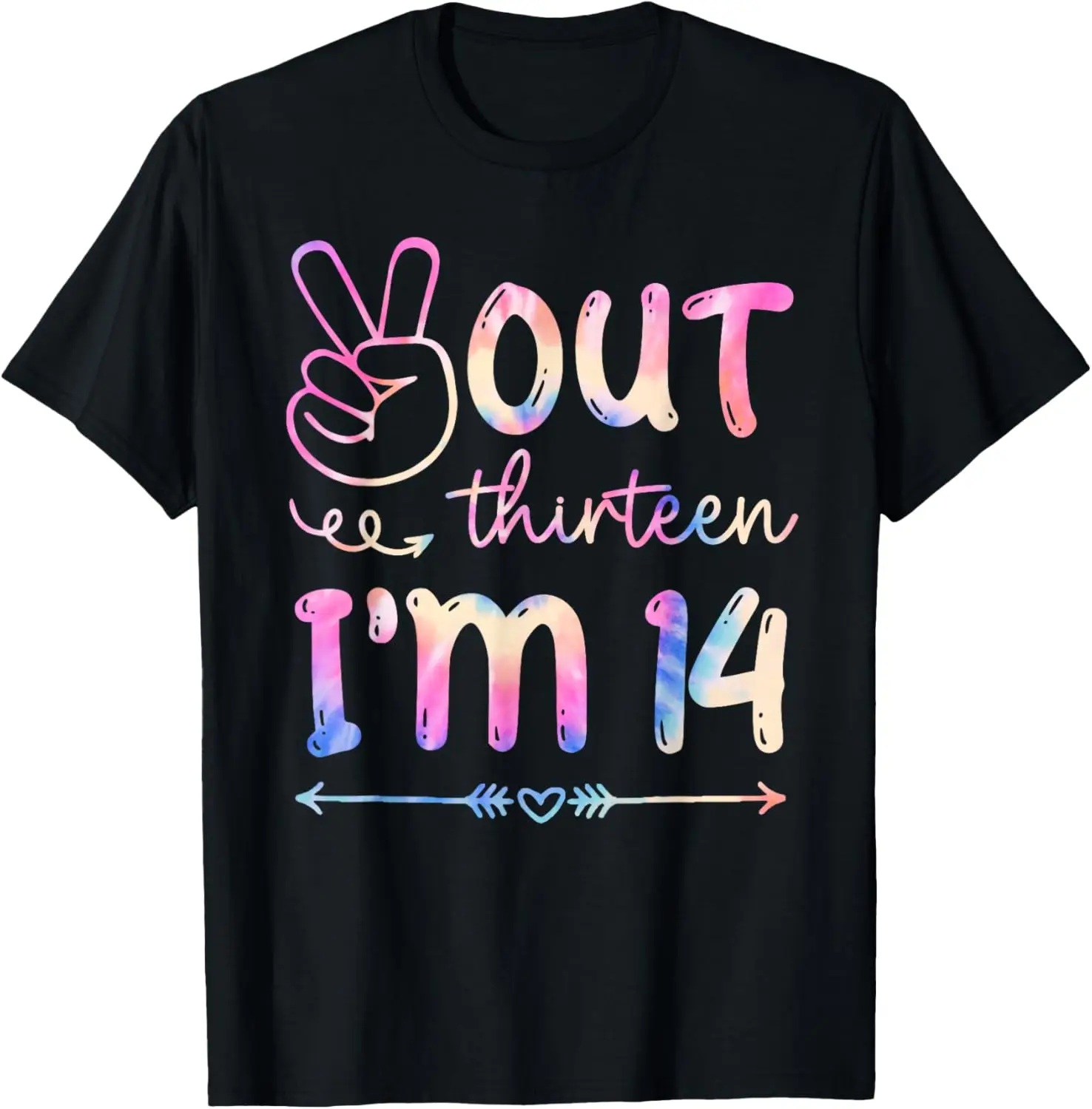 Peace out thirteen i'm 14 year old happy 14th Birthday boys T-Shirt