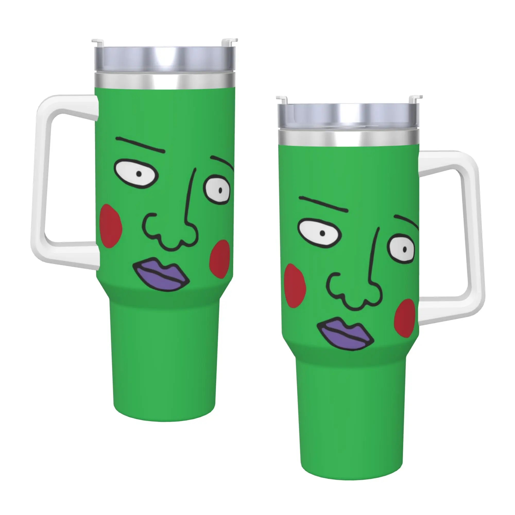 M-Mob Psycho 100 Tumbler  Hot Drinks Water Bottle Portable Stainless Steel Thermal Mug Graphic Beach Mugs Cup