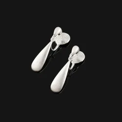 Fashionable New Water Drop Earrings for Women's Versatile One piece Mosquito Incense Disc Ear Clip Gift