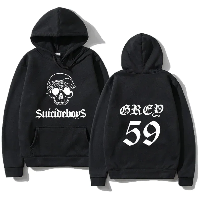 

2024 men's hoodies Suicideboys printed T-shirt G59 tour pullover American women Hip Hop Top o-neck casual spring sports hoodie