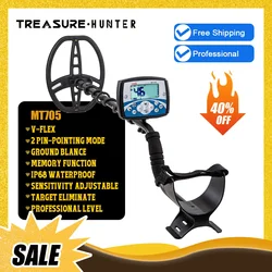 Treasure Hunter MT705 Professional V-Flex Underground Metal Detector Scanner 11