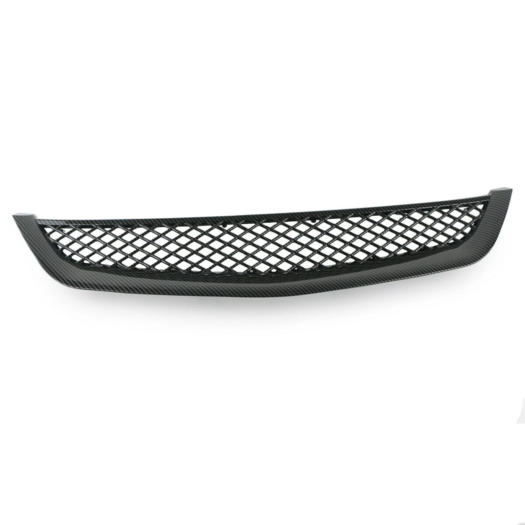 Front Bumper Hood Mesh Grille, grade de fibra de carbono para Honda Civic EM2 ES1 JDM