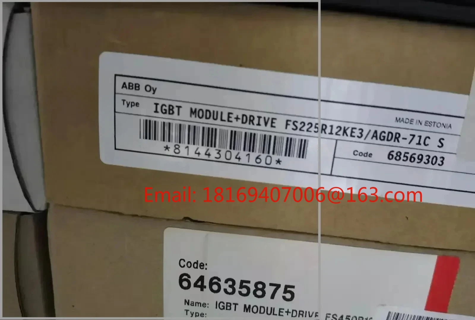 Novo módulo ABB genuíno FS225R12KE3/AGDR-71C com placa de driver