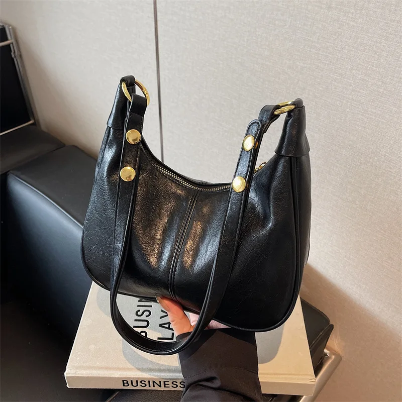 

Новая летняя модная женская сумка в стиле ретро 2025, пригородная сумка через плечо, подмышки, универсальная сумка через плечо для пельменей