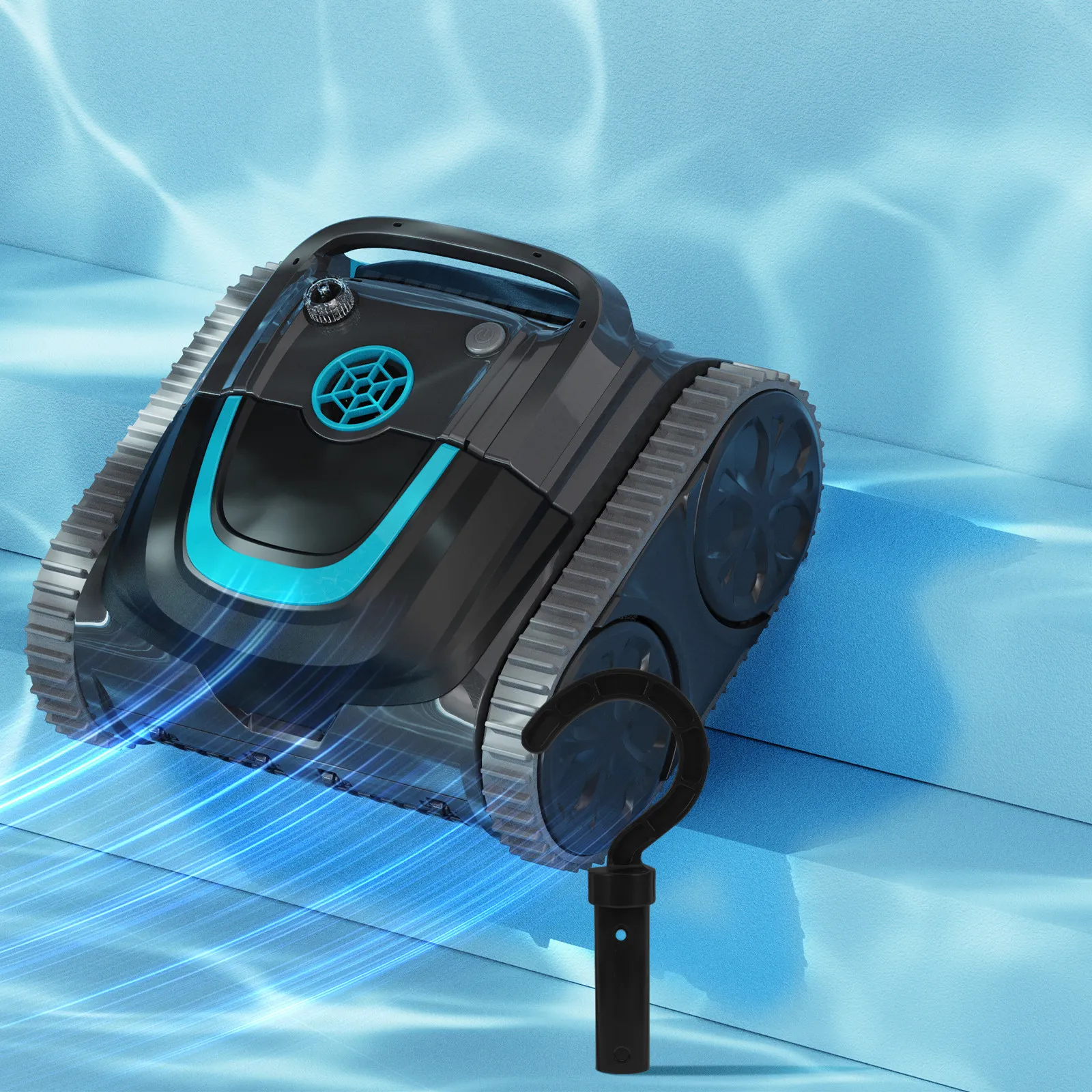 Robotic Pool Cleaner Retrieval Hook Replacement Black Durable Accessory for Easy Lifting and Removal