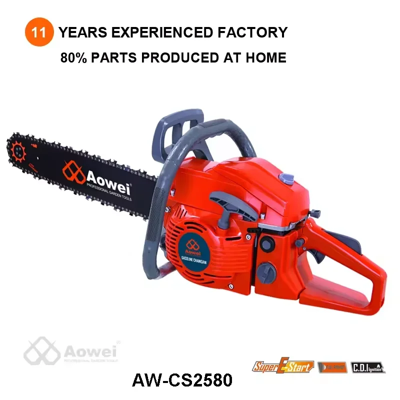 High Quality 55CC 2.2KW Small Chain Saw Portable Cordless Chain Saw Chain for Wood Cutting