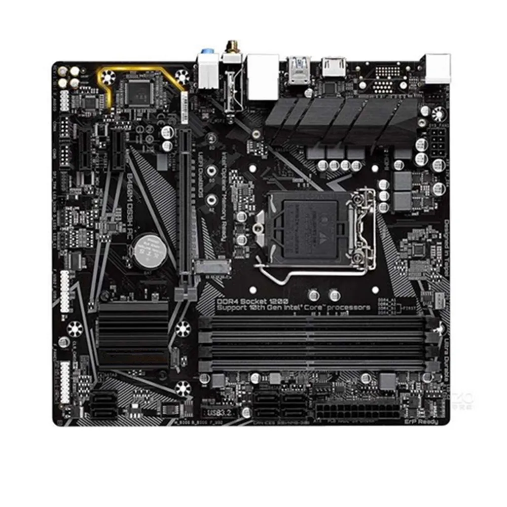Para la placa base B460M DS3H AC LGA1200 4x DDR4 128GB M.2 compatible con procesadores Intel Core de 10.ª generación i9-10900KF i7-10700K i5-10600