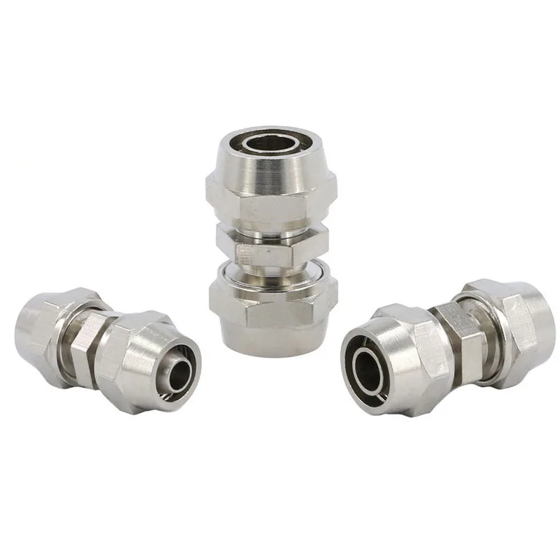 PU PG 4MM 6 8 10 12 14 16MM Straight Type Push in Fittings Pneumatic For Air Pipe Qucik Connector