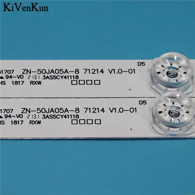 8 قطعة العلامة التجارية الجديدة TV's LED مصباح القضبان ZN-50JA05A-8 71214 V1.0-01 الخلفية شرائط JAV-D18-50-ZX-DT5-A0 صفيف العصابات الحكام أشرطة