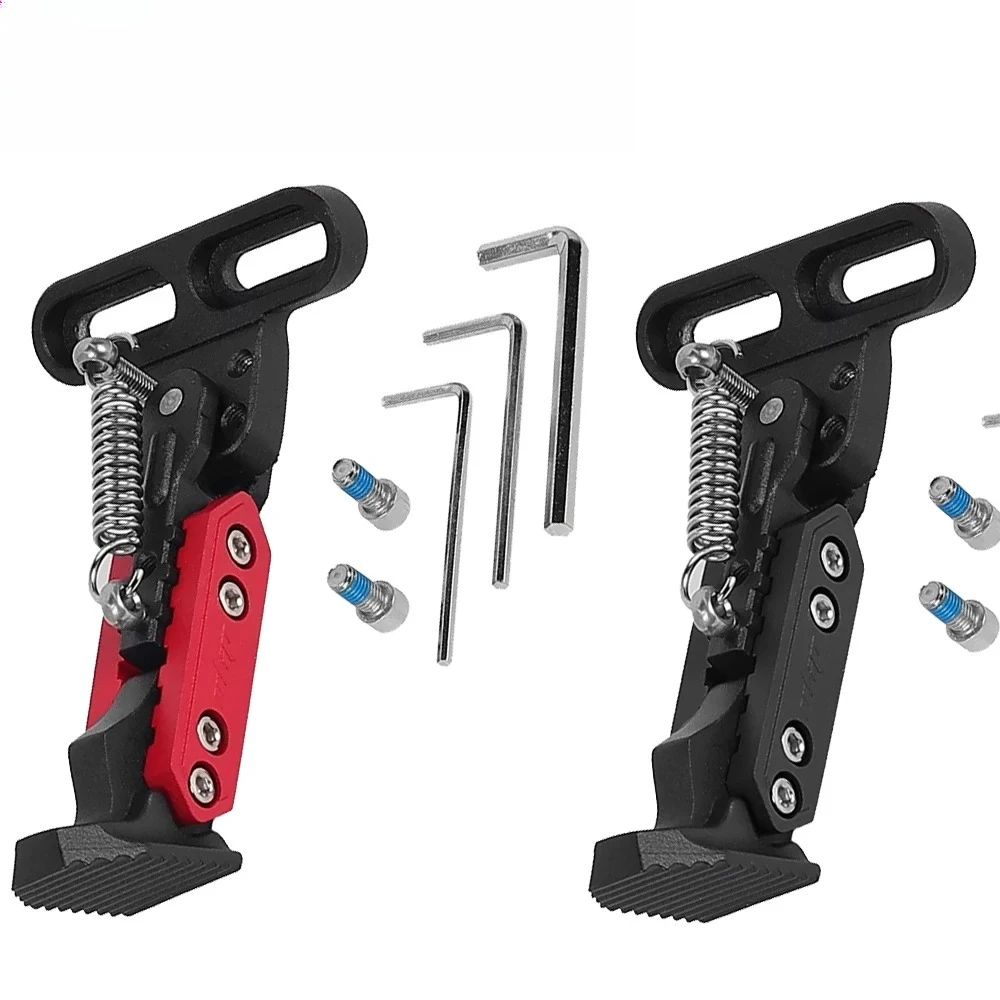 

V2.0 Подставка для бокового парковочного кронштейна, поддержка бокового вертикального монтажного кронштейна для ног, регулируемая замена для электрических скутеров