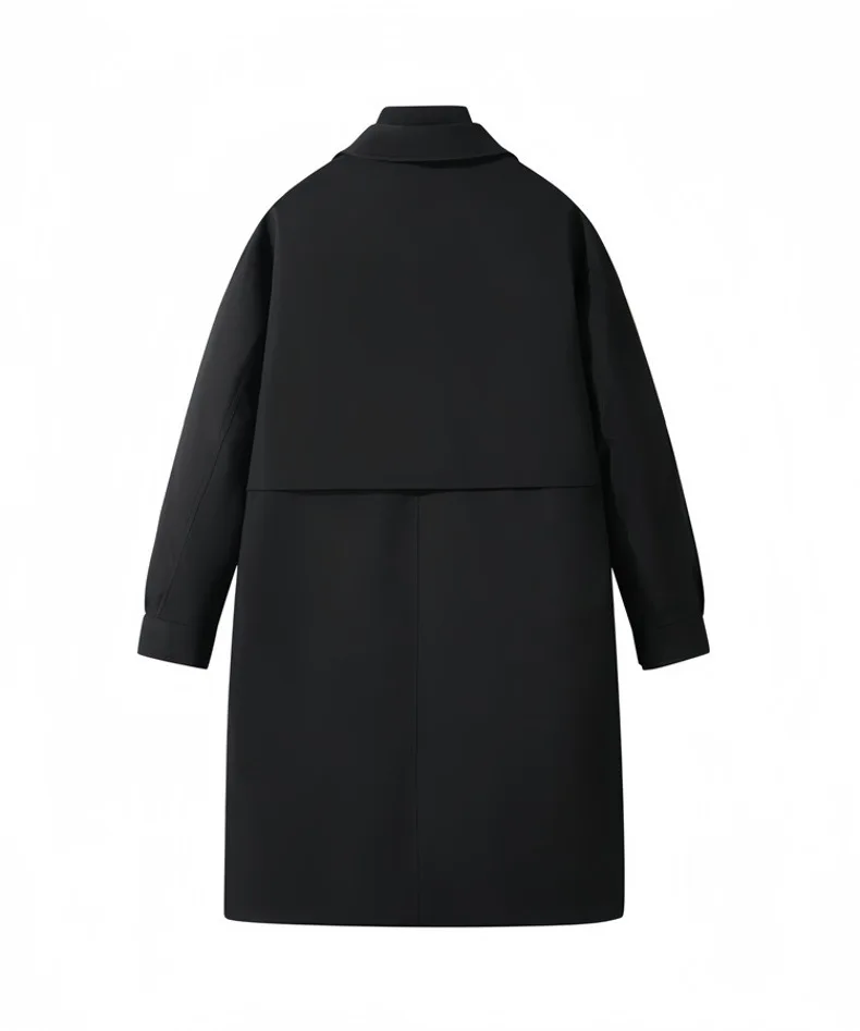 Winter New Fashion Men's Solid Color Casual Business Trendy Loose Simple Basic Down Coats Male American European Clothes Tops