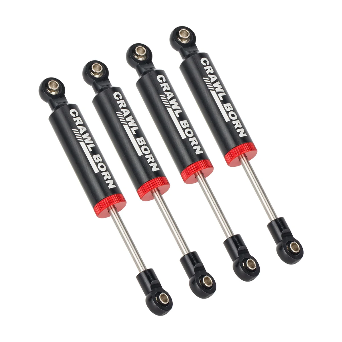 4 個フロントリアショックアブソーバー 1/10 RC クローラーカーアキシャル SCX10 90046 AXI03007 TRX4 TRX6 RBX10 レイス TRX4 レッドキャットパーツ用