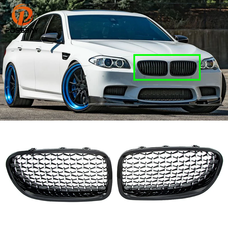 

1 Pair Car Front Kidney Grille Grill for BMW 5-Series F10 M5 F11 Sedan Touring 2010 2011 2012 2013 2014 2015 2016 Exterior Parts