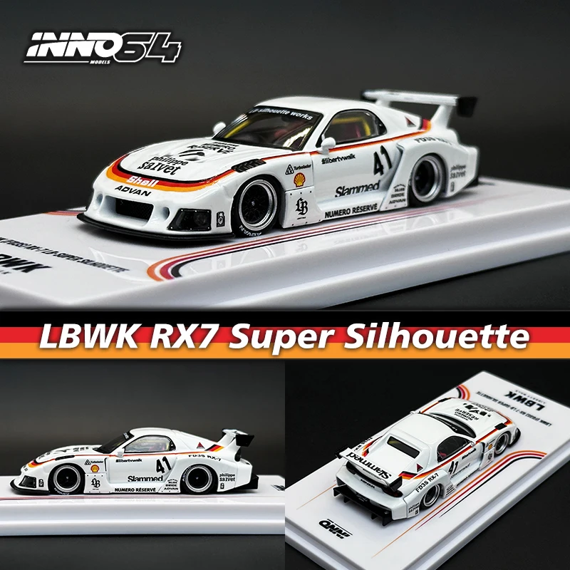 

INNO в наличии 1:64 LBWK RX7 FD3S, коллекционная Миниатюрная модель автомобиля под давлением