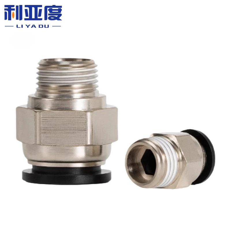 

Вставной фитинг Пневматический разъем PC6-01 PC6-02 PC8-02 1/8 "1/4" PT наружная резьба для трубок 4 мм, 6 мм, 8 мм, 12 мм, черный материал ПК