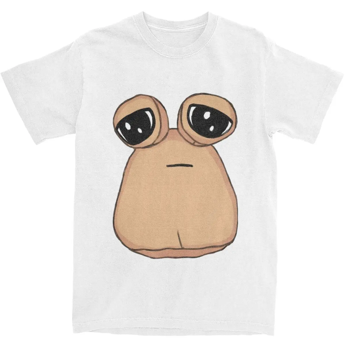 Neglected Pou My Pet Alien Merch T-Shirt for Men Women The Maw Anime Game Awesome Cotton All Seasons Clothing