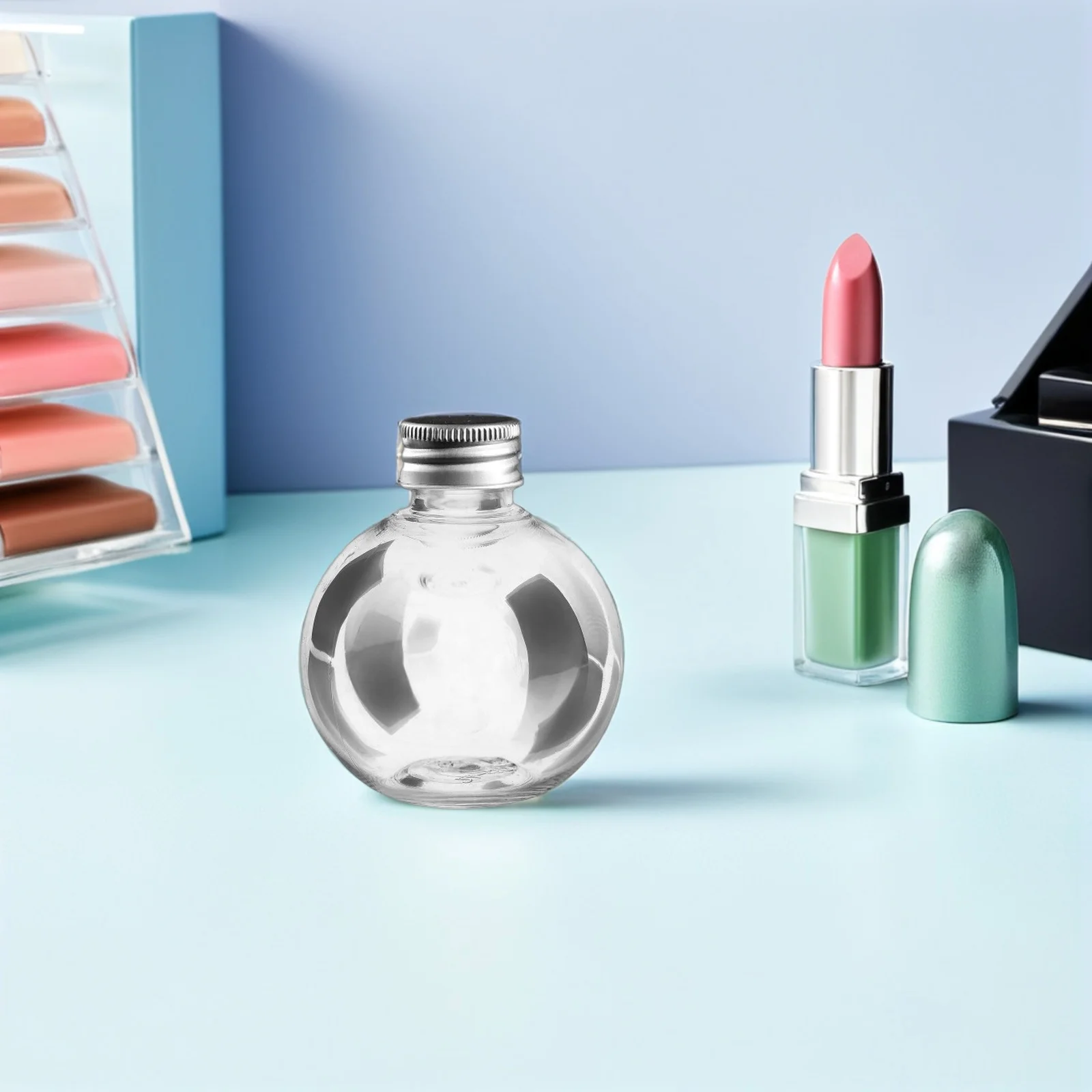 

20Pcs Leak Proof Clear Pet Bulb Bottles with Screw Caps for Wedding Party Favors Message Storage Fillable Container