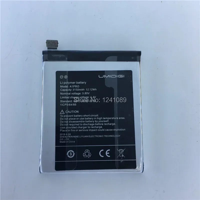 Mobile phone battery for UMIDIGI A1 pro battery 3150mAh Long standby time Gift dismantling tool for UMIDIGI Mobile Accessories