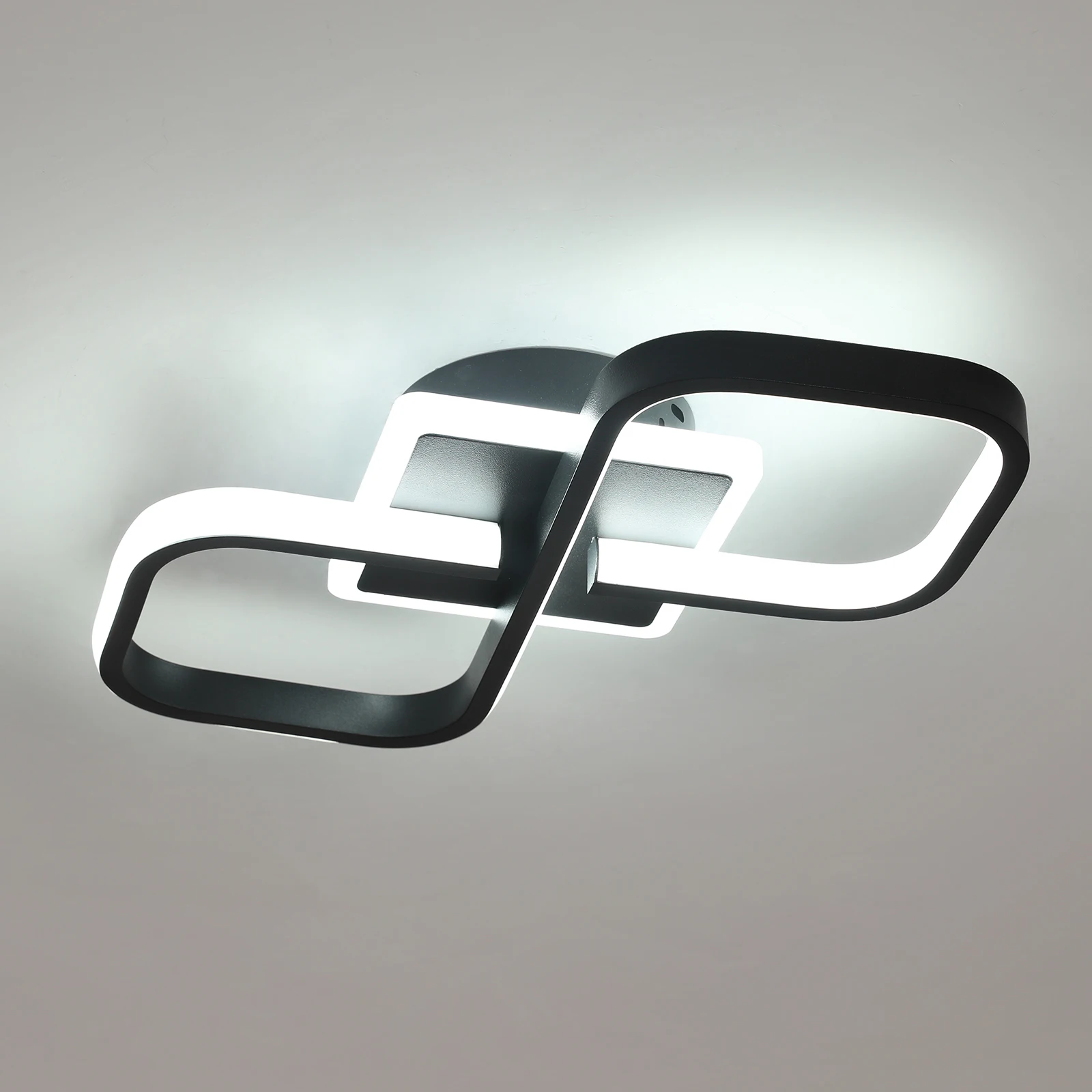 36W moderne schwarze LED-Quadrat-Deckenleuchte – elegante La...